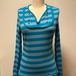 Stussy Girls Scoop Henley – Dk Turq Size M (NWT)